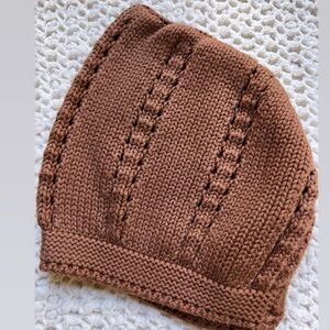 The simple folk Knit baby bonnet hat 0-3 months